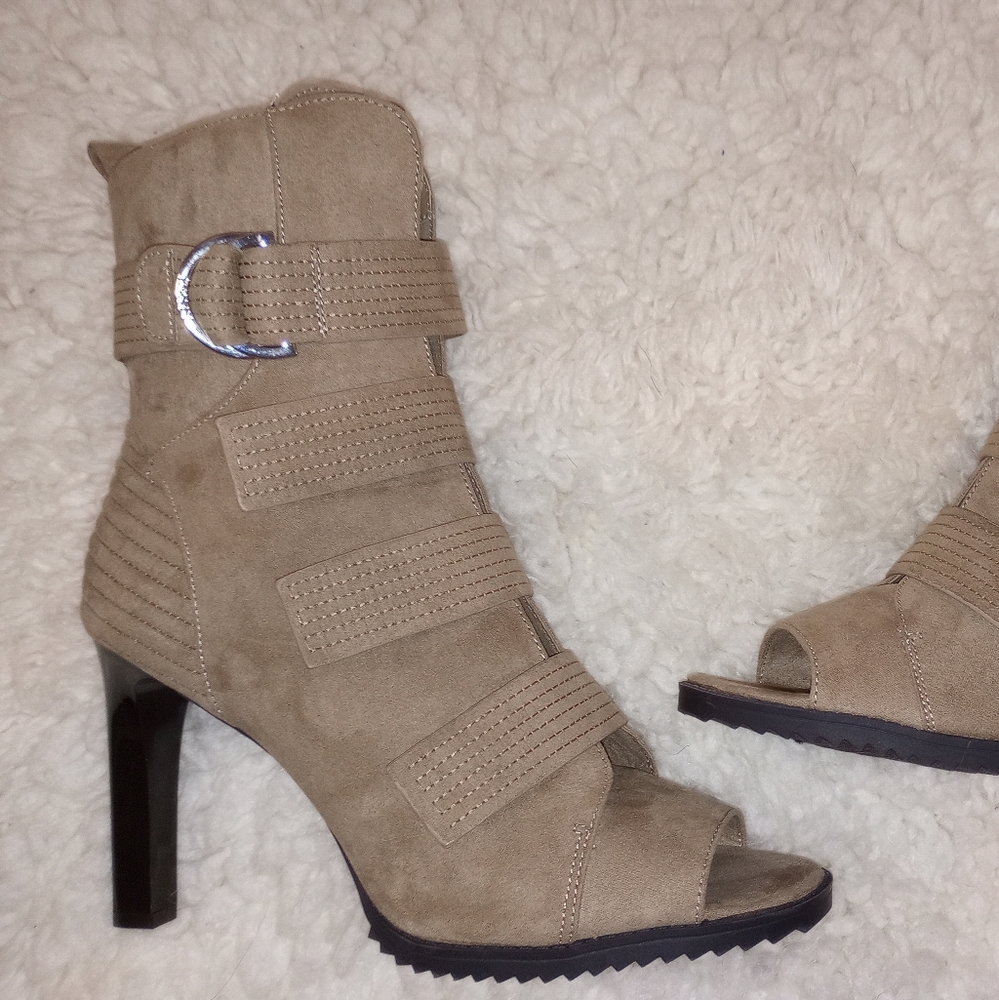 DKNY Taupe Booties